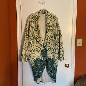 A casual, colorful, comfy jacket from Anthropologie